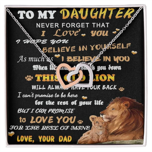 From Dad To My Daughter: Lioness Heart Necklace